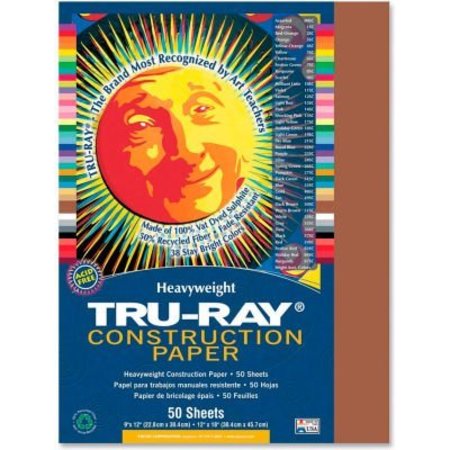 PACON CORPORATION Pacon® Tru-Ray Construction Paper, 12"x9", Brown, 50 Sheets 103025